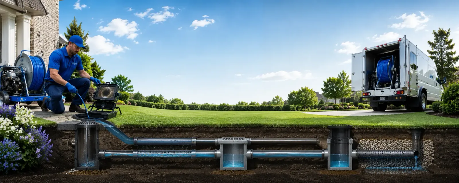 Outdoor drain cleaning information for Sheffield, IL